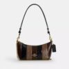 Caitlin Shoulder Bag with Striped Patchwork