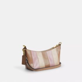 Caitlin Shoulder Bag with Striped Patchwork