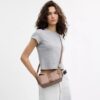 Caitlin Shoulder Bag with Striped Patchwork