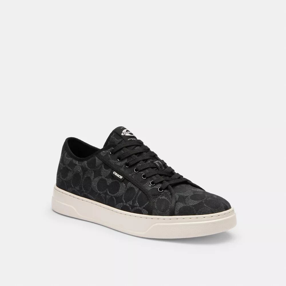 Canvas Sneaker in Signature Denim