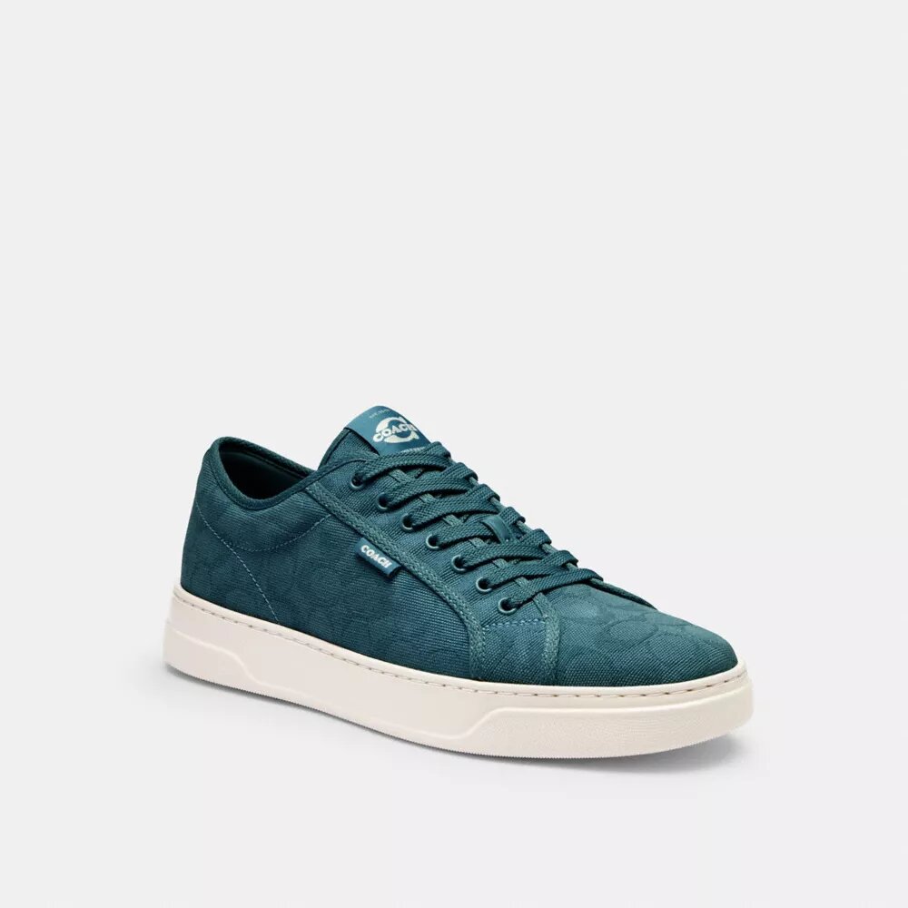 Canvas Sneaker in Signature Jacquard