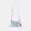 Carey Crossbody Bag in Loved Denim with Charms