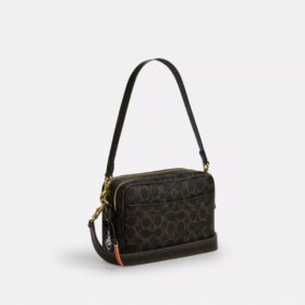 Carey Crossbody Bag in Loved Signature Canvas with Charms