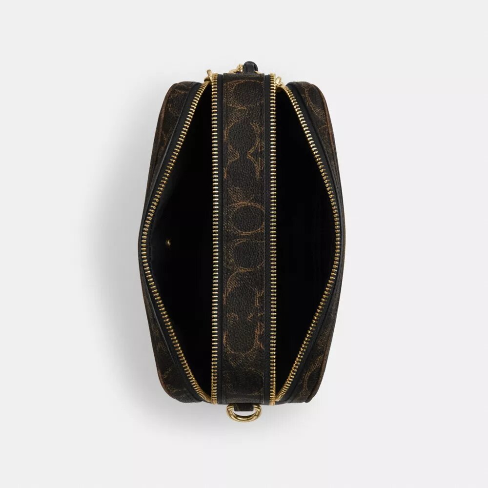 Carey Crossbody Bag in Loved Signature Canvas with Charms