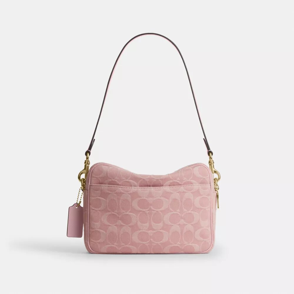 Carey Crossbody Bag in Signature Denim