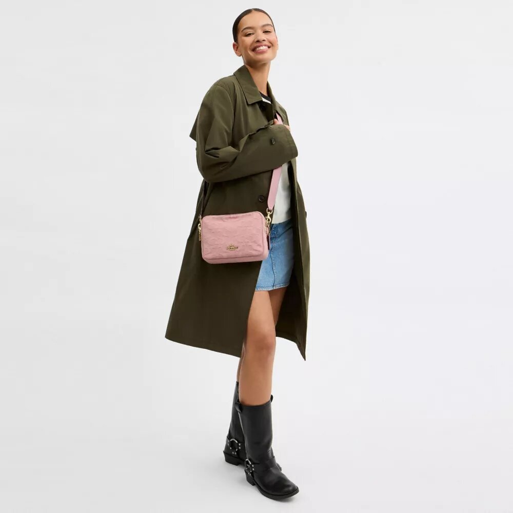 Carey Crossbody Bag in Signature Denim