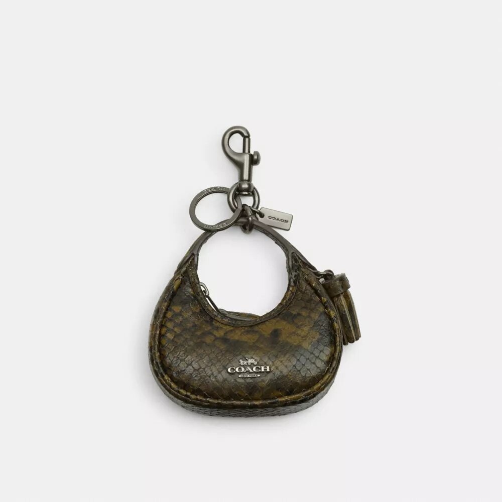 Carmen Bag Charm with Snake Print