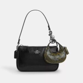 Carmen Bag Charm with Snake Print
