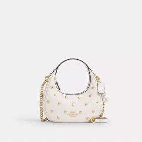 Carmen Mini Crossbody Bag with Heart Rivets