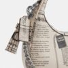 Carmen Mini Crossbody Bag with Newspaper Print