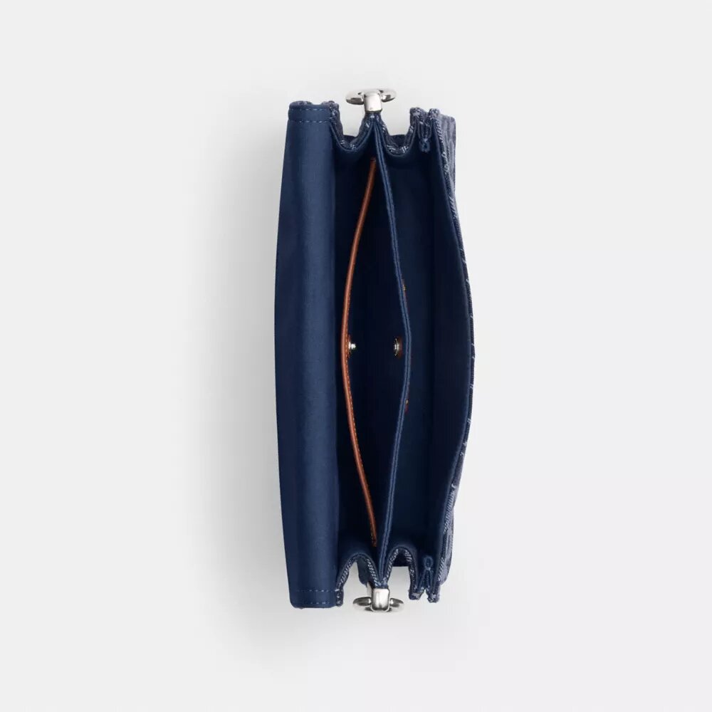 Chain Tabby Shoulder Bag in Signature Denim