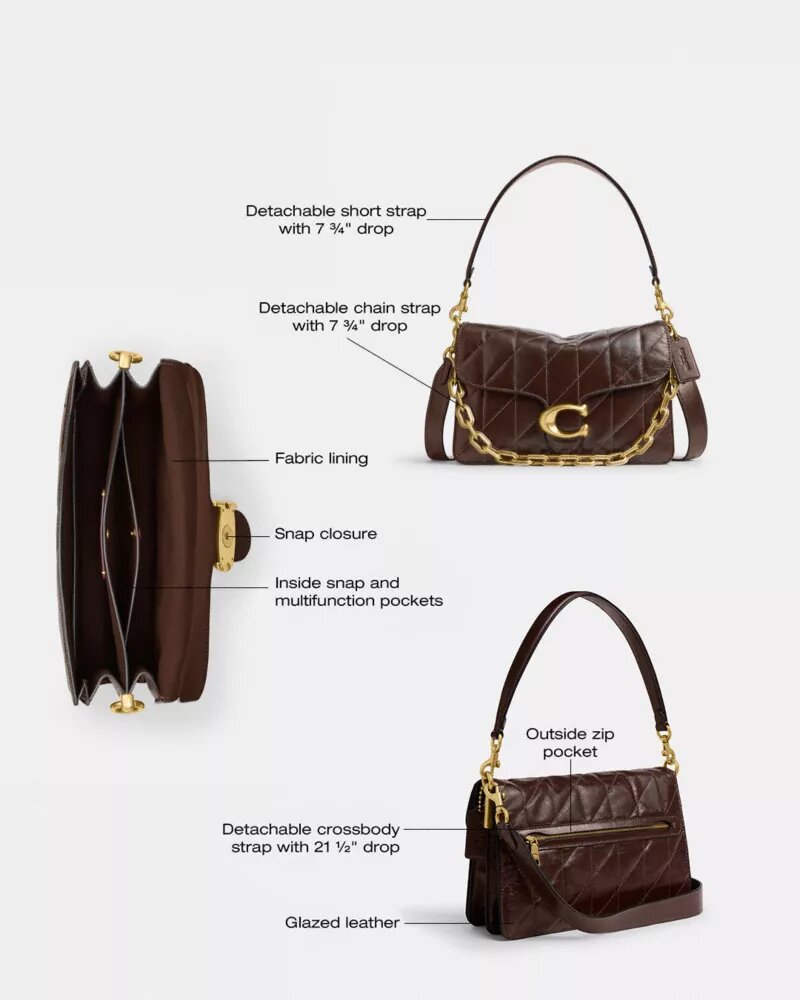 Chain Tabby Shoulder Bag with Quilting