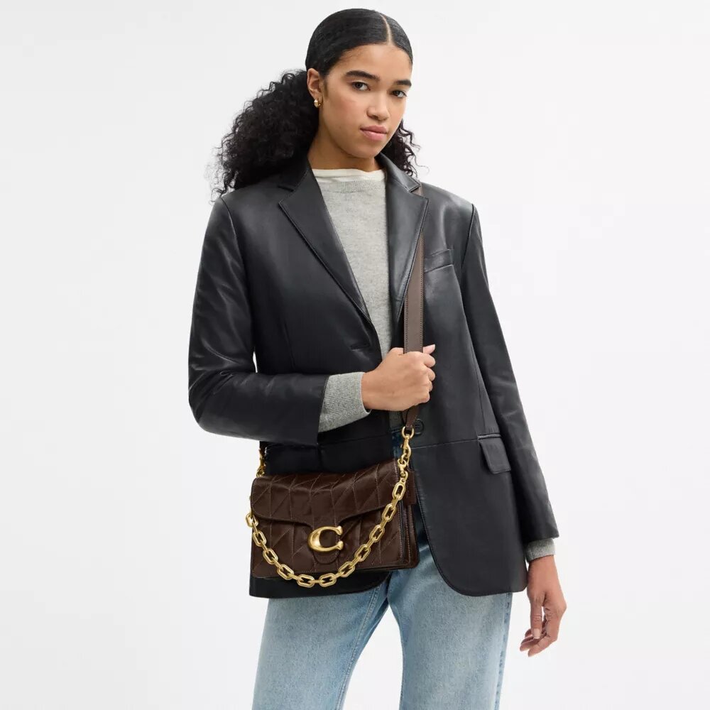 Chain Tabby Shoulder Bag with Quilting