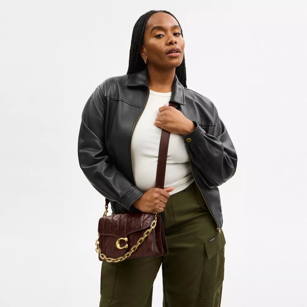 Chain Tabby Shoulder Bag with Quilting