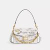 Chain Tabby Shoulder Bag with Sketch Print