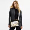 Chain Tabby Shoulder Bag with Sketch Print
