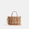 City Mini Tote Bag with Gingham Print