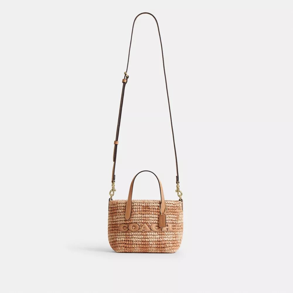 City Mini Tote Bag with Gingham Print