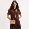 City Mini Tote Bag with Gingham Print
