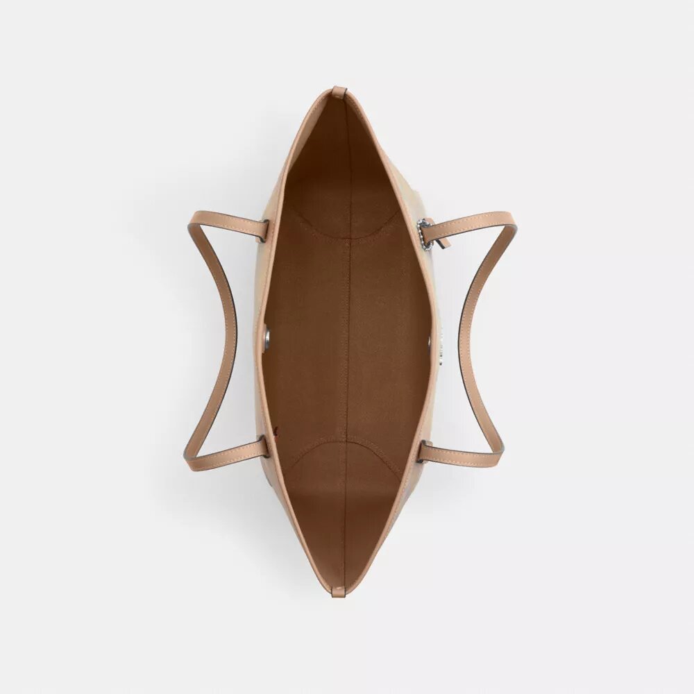 City Tote Bag in Rainbow Signature Canvas