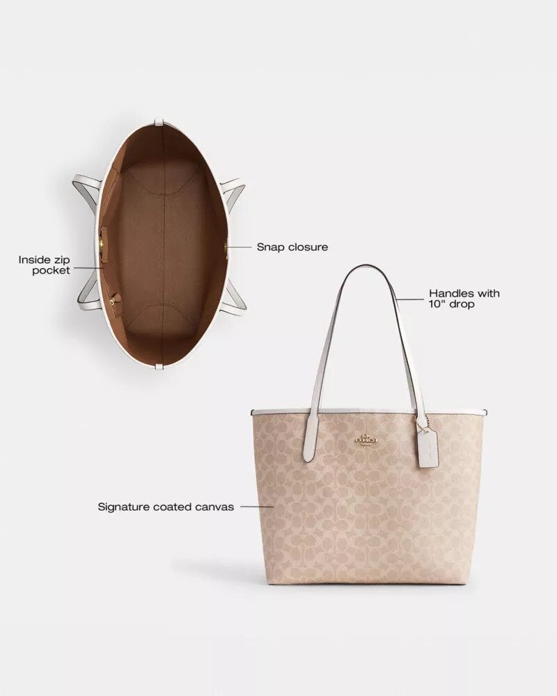 City Tote Bag in Signature Canvas