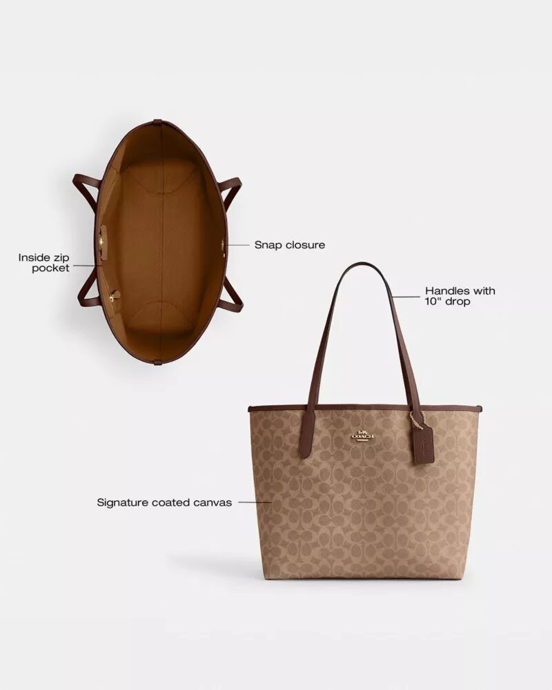 City Tote Bag in Signature Canvas