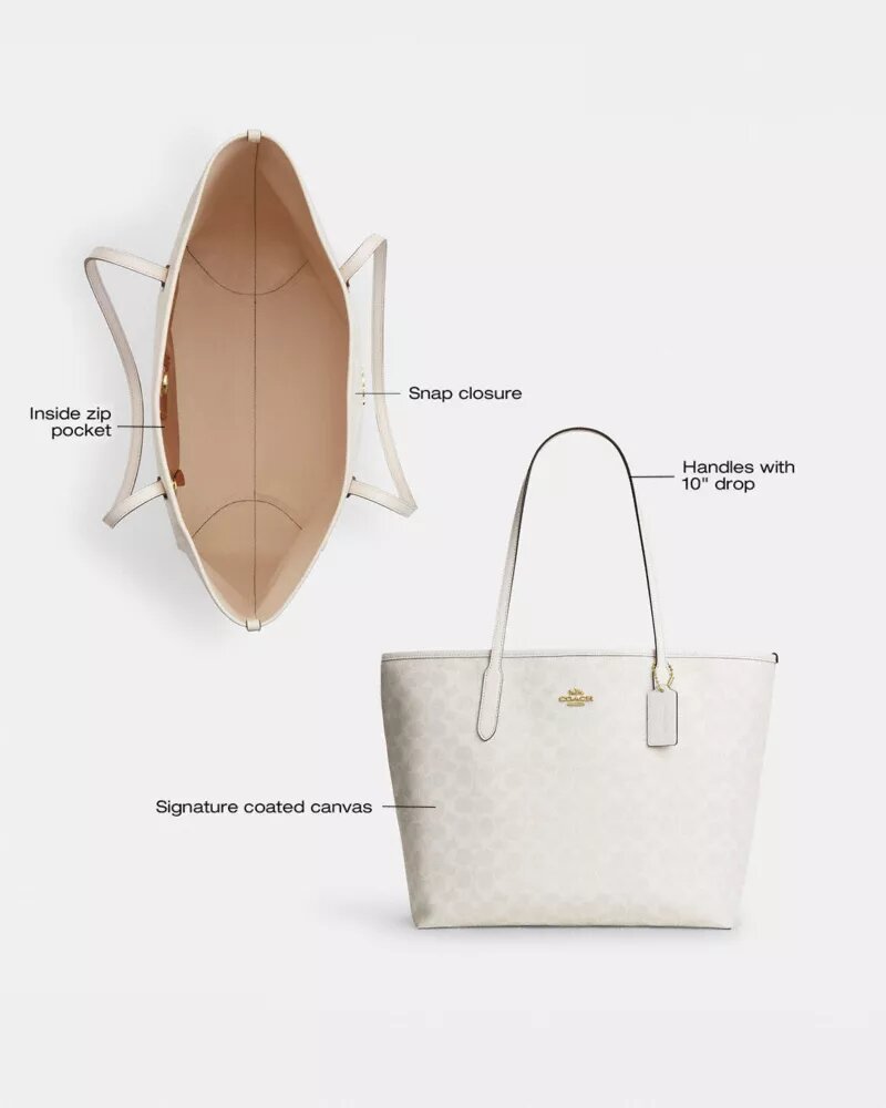 City Tote Bag in Signature Canvas