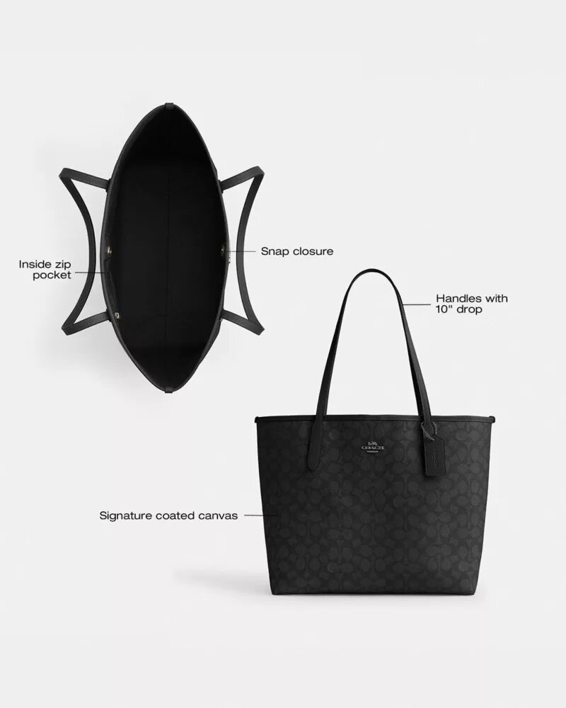 City Tote Bag in Signature Canvas