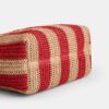 City Tote Bag with Stripes and Charm