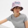 Coach Script Floral Print Bucket Hat