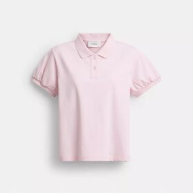 Coach Script Shrunken Polo in Organic Cotton