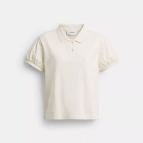 Coach Script Shrunken Polo in Organic Cotton
