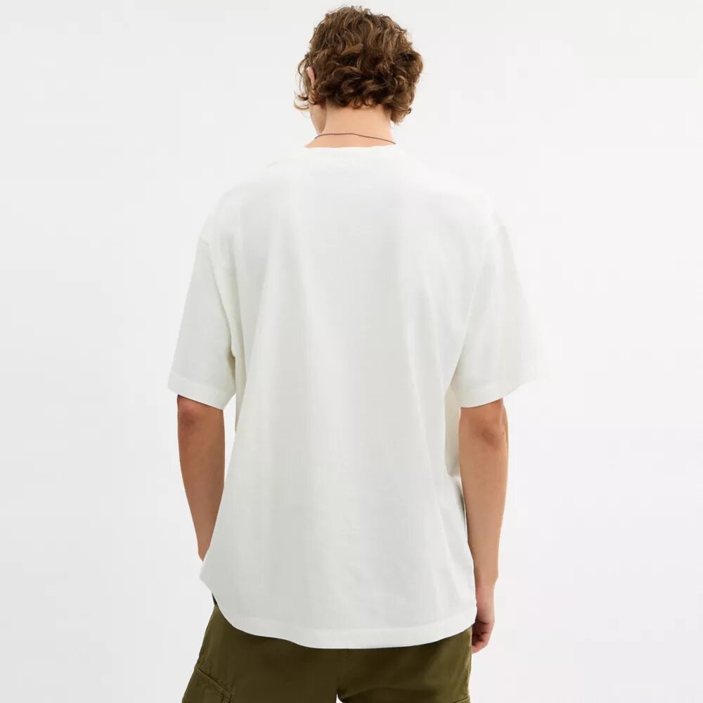 Collage Train Relaxed T-Shirt in Organic Cotton