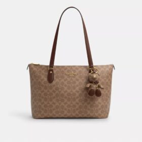 Collectible Bear Bag Charm in Signature Canvas