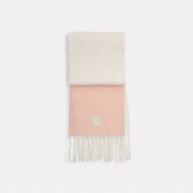 Colorblock Muffler with Rubber Patch