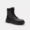 Combat Boot with Signature Jacquard