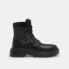 Combat Boot with Signature Jacquard