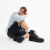 Combat Boot with Signature Jacquard