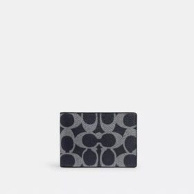 Compact Billfold Wallet in Signature Canvas