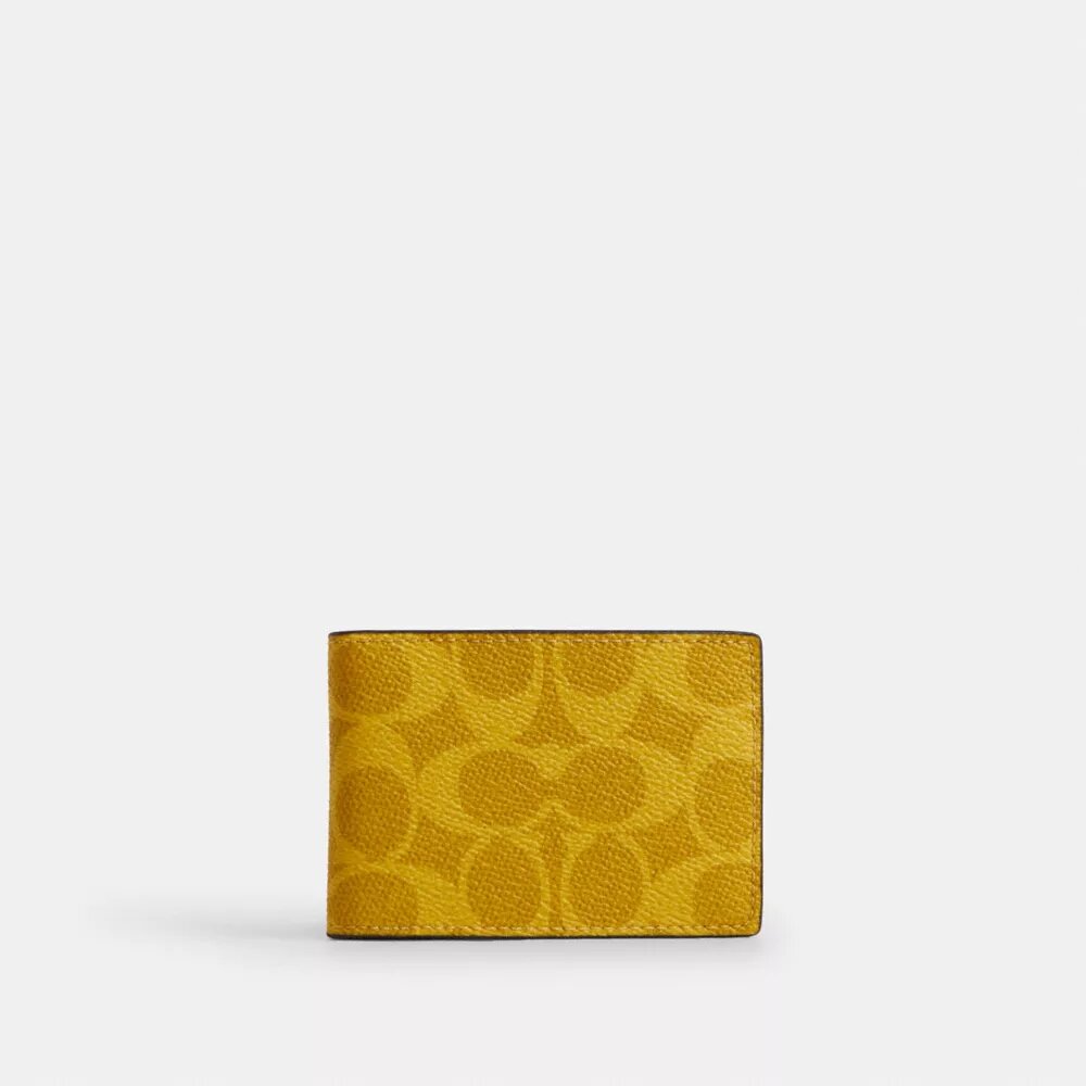 Compact Billfold Wallet in Signature Canvas