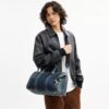 Compass Bag 35 in Regenerative Cotton Denim with Charms