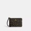 Corner Zip Wristlet in Loved Signature Canvas