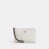 Corner Zip Wristlet in Signature Canvas