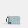 Corner Zip Wristlet in Signature Canvas