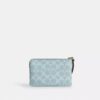 Corner Zip Wristlet in Signature Canvas