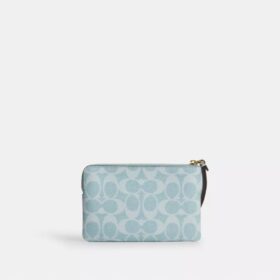 Corner Zip Wristlet in Signature Canvas