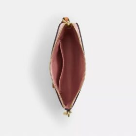 Corner Zip Wristlet in Signature Canvas with Charms