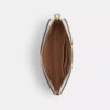 Corner Zip Wristlet in Signature Canvas with Stripe