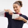 Corner Zip Wristlet in Signature Canvas with Stripe