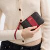 Corner Zip Wristlet in Signature Canvas with Stripe